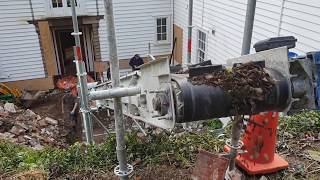 Removal of Broken Concrete and Demolition Rubble by Conveyor Belt on A Difficult Access Site