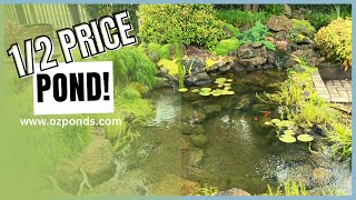 Building an ecosystem pond on a budget