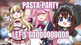 Raora,Watame,Sora Cute Conversation When They're Prepare Pasta Party【Hololive】