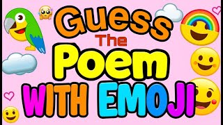 Guess the Poem with Emoji 🤔 |  Fun Emoji Quiz for Kids |  @PoemsPeekaboo