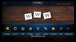 AVOV TVOnline+ - Portal Configuration