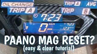 HONDA CLICK GAME CHANGER l HOW TO RESET TRIP A & B/ AVERAGE FUEL CONSUMPTION/ OIL CHANGE & TIME SET