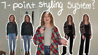 does the 7 point styling system work? | a fashion \u0026 styling experiment ✨