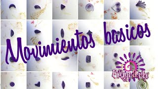 🌟25 MOVIMIENTOS BÁSICOS en FILIGRANA de papel. Paso a paso