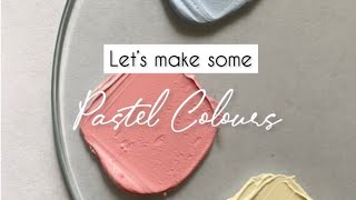 How to make Pastel Colours | Colour Mixing Tutorials | #shorts #art #diy