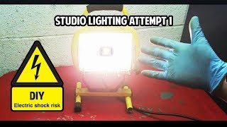 Converting a Halogen Work Light to LED 110v AC INSTALL + REVIEW