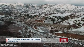 Major highways in Kern County open after early morning closure at Grapevine