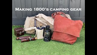 Making traditional swagman camping gear over lockdown