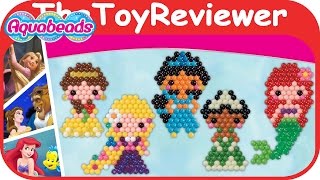AquaBeads Disney Princess Character Playset Water Beads Ariel Unboxing Toy Review by TheToyReviewer