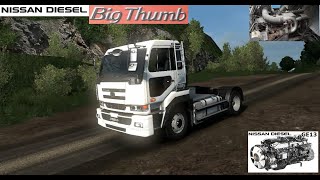 NissanDiesel GE13 Sound v1.0 - ETS 2  NISSAN DIESEL BIG THUMB