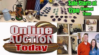 Live 4 hour Auction! The first one of the year! Previous stones, coins, vintage phones and more!