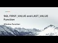 SQL FIRST_VALUE and LAST_VALUE Function Tutorial