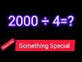 2000 Divided by 4 ||2000 ÷ 4||How do you divide 2000 by 4 step by step?||Long Division||2000/4