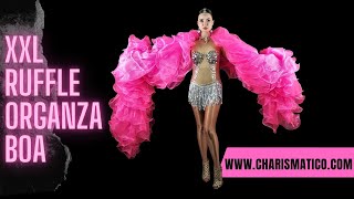 Opulent Billowing Ruffled Organza Drag Queen Cabaret XXL Boa