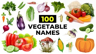 100 Vegetable Names | Common Vegetables Name in English