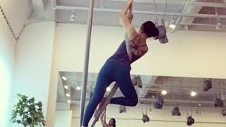 플라잉요가/ 온더해먹/ 어깨매듭중급시퀀스/ flyingyoga/ aerialyoga