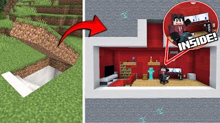 I Built a SECRET GAMING ROOM in Minecraft!