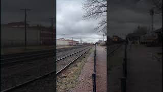 CSX 114 and Canadian Pacific 3618 on the lake shore mainline, Erie PA @LakeShoreRailwayMuseum