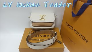 Louis Vuitton LV Lockme Tender M59733 M58554 UNBOXING  | WHAT'S FIT IN THE BAG