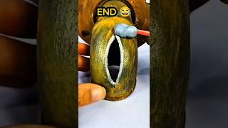 मेरा लड़का तो दोनों से तेज है😂~mini wood toy -woodworking art skill  #shorts