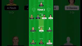 THU vs REN /47th BBL match today 5 G.L. teams /#bbl #dream11