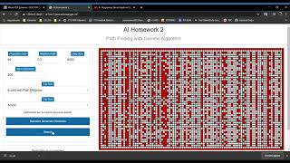 AI - Maze solver - Genetic Algorithm