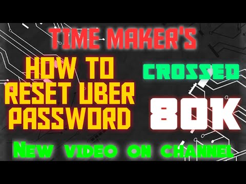 How to reset UBER password How to reset UBER password