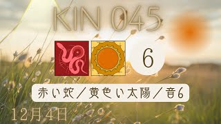 【マヤ暦 KIN45】今日の銀河のエネルギーについて｜キーワードと過ごし方（2023年12月4日）