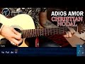 Como tocar Adiós Amor en Guitarra Christian Nodal | Tutorial Acordes