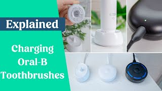 Charging an Oral-B electric toothbrush