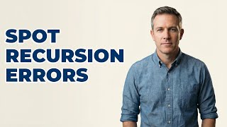 How To Recognize Common Errors In Recursive Steps?