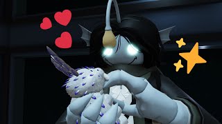 Sebastian Solace petting the Deep Sea Bunny omfg!11!1!! | Roblox Pressure Animation |