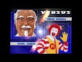 Colonel Sanders VS Ronald Mcdonald KFC VS McDonalds Who will win? IMT MUGEN Battle of the Fast Food