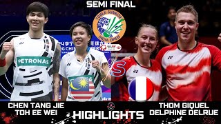 Fantastic ! S F | CHEN T J/TOH E W (MAS) vs T GICQUEL/D DELRUE (FRA)[XD] INDIA Open 2025 Badminton