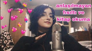 türkçe asmr - anlaşılmayan fısıltı ve kitap okuma