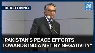 Pakistan Peace Efforts Towards India Met By Negativity: Jalil Abbas Jilani | UNGA | DawnNews English