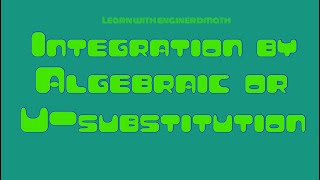 Integration by Algebraic or U-Substitution + 10K Subs Giveaway (Tagalog/Filipino Math)