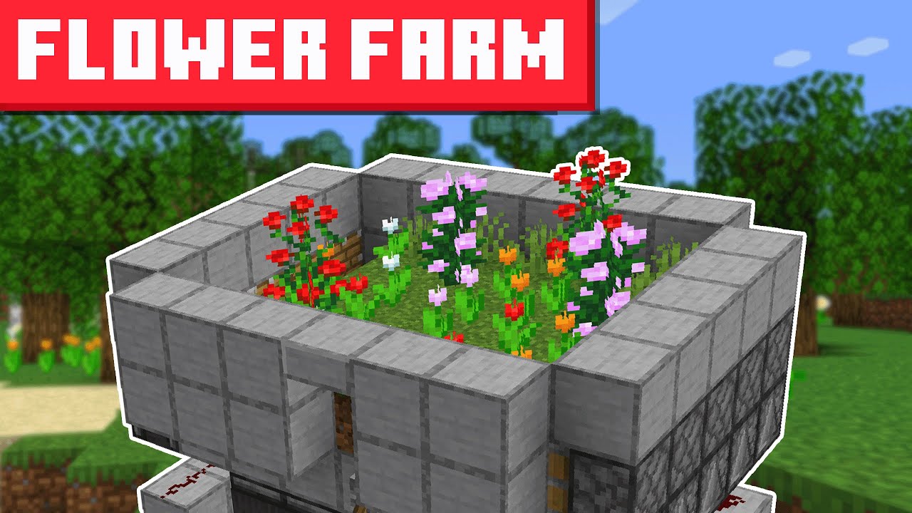 Minecraft Flower Farm 1 21 8 Easy Design Youtube
