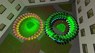 Green Obunga vs Hamood And Angry Munci Survive Liminal Hotel #gmod #nextbot