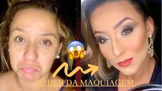 TRANSFORMAÇÃO COM A MAQUIAGEM | MAKEUP TRANSFORMATION