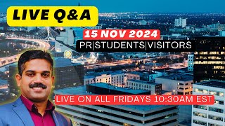 Live Q&A|Canada Updates|SDS Stream|Visit Visa Canada|PR|Career Guidance Mlayalam