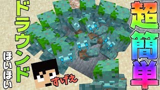 【カズクラ2019】超簡単なドラウンドホイホイ作ってみた!マイクラ実況 PART242