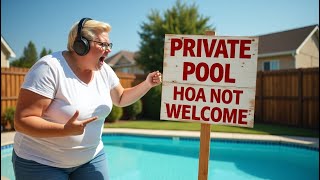 HOA Karen Calls 911 After I Use My Own Pool | EntitledPeople Reddit