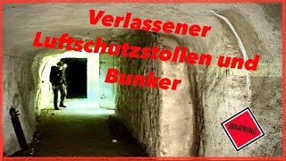 Verlassener Stollen, Luftschutzstollen und Bunker aus dem Weltkrieg mit Nachnutzung der Bundeswehr