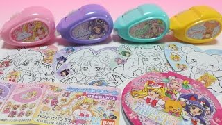 プリキュアオールスターズ プリキュアくるぺたシール2017 全4種 ガシャポン 魔法つかいプリキュア Go!プリンセスプリキュア Precure All stars Japanese toy