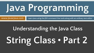 Learn Java Programming - String Class Part 2 Tutorial