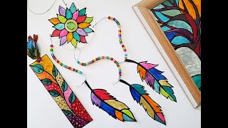 How To Make Faux Stained Glass - Sun Catcher