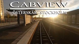 CABVIEW: Commuter Train From Österskär to Stockholm Östra