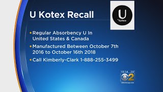 U By Kotex Sleek Tampons Recalled