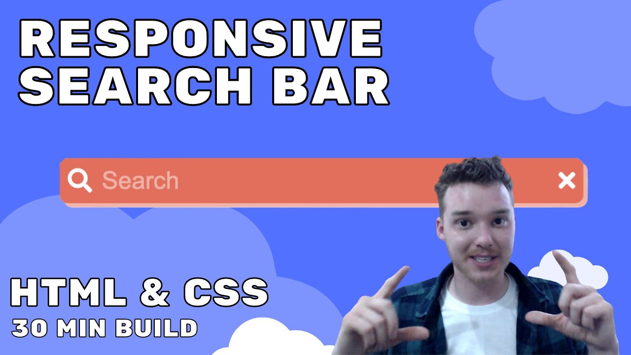 Build A Responsive Search Bar In 30 Minutes | HTML & CSS - YouTube